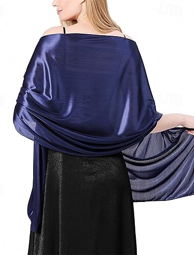  Chales y chales de gasa para mujer para vestidos de noche, elegante estola de gasa suave y transparente para novia, bufanda de boda