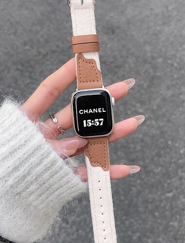  Boucle solo loop Compatible avec Bracelet Apple Watch 38mm 40mm 41mm 42mm 44mm 45mm 49mm Mignon Ajustable Cuir PU Bracelet de remplacement pour iwatch Ultra 2 Series 9 8 7 SE 6 5 4 3 2 1