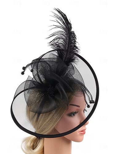  Elegant Huvudbonad Fascinatorhatt Fascinator Gentledam Maskeradkläder Dam Derby Bröllopsfest Ascot Vuxna Hatt Vår & sommar