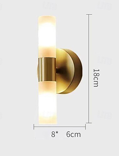  binnen wandlamp led warm wit modern messing up down wandlamp decoratieve wandlamp 110-240v 5w