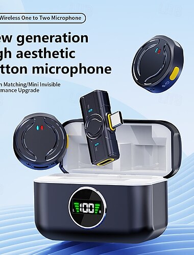  ny q81 trådlös lapel clip mikrofon en till två med laddningsfodral douyin livesändning intelligent brusreducering trådlös mini