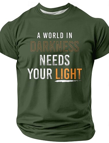  Homme Sombre Argot drôle T-shirt Manche Courte T-shirt Impression 3D Col ras du cou Chemise Mode Quotidien Rue Quotidien Noir Bleu Vert Été Printemps Vêtement Tenue S M L XL XXL XXXL