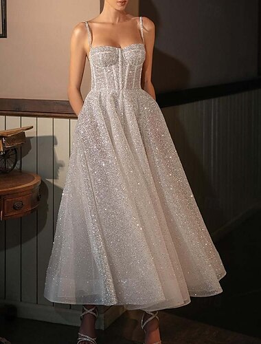  Corte A Vestidos de coctel Elegante Vestido Fiesta de Cóctel Semi-formal Hasta el Suelo Sin Mangas Escote Corazón Polyester con Brillante 2025