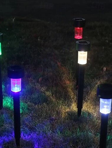  10 Stück Solar-Steckdosenleuchte für den Außenbereich, kleine Röhre, für den Innenhof, Garten, Rasen, Weg, Valentinstag, Hochzeit, Festival, Atmosphäre, dekoratives Licht