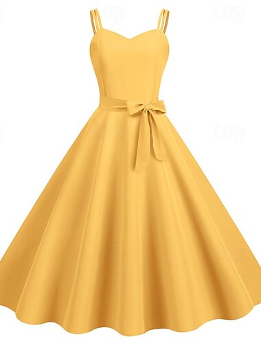  Retro vintage Jaren '50 Jurken Swing Jurk Kostuum Dames Carnaval Maskerade Alledaagse kleding Vrijgezellenfeest Volwassenen Kleding Homecoming-jurken