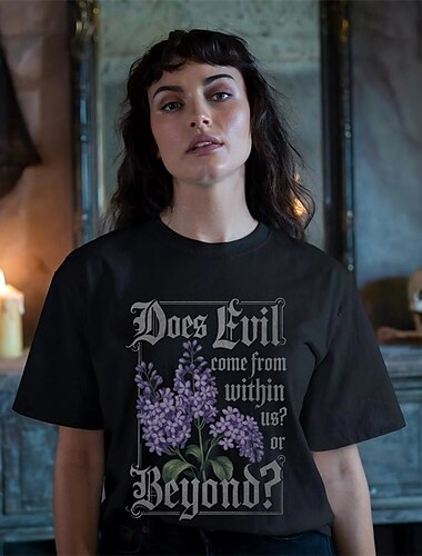  Nosferatu Vampyrer Dracula T-skjorte Figurer Graphic Til Herre Dame Unisex Voksne Maskerade Varmstempling Fritid / hverdag