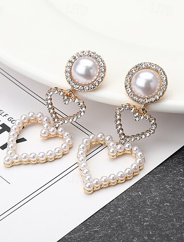  Damen Ohrring Schick Freude Stilvoll Luxus Ohrringe Schmuck Gold Für Party