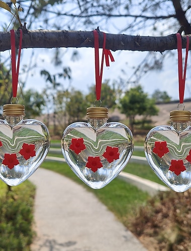  mangeoires à oiseaux Mason, mangeoire à colibris en pot en forme d'amour, jolie mangeoire à colibris suspendue avec ports d'alimentation pour décoration de jardin extérieur