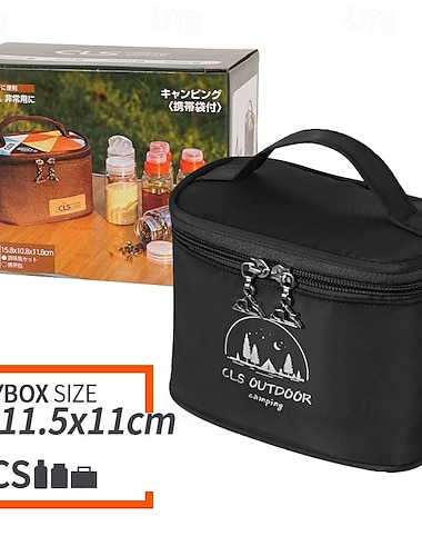  Juego de 6 piezas de especias de viaje, recipientes para especias para camping, kit de especias portátil, saleros y pimenteros para camping, recipientes para especias para camping, almacenamiento de condimentos con bolsa para el hogar, la cocina, camping,
