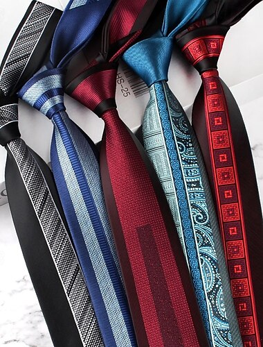  Per uomo Cravatte Di tendenza Da cerimonia Classico Color Block Ricevimento di matrimonio Da tutti i giorni