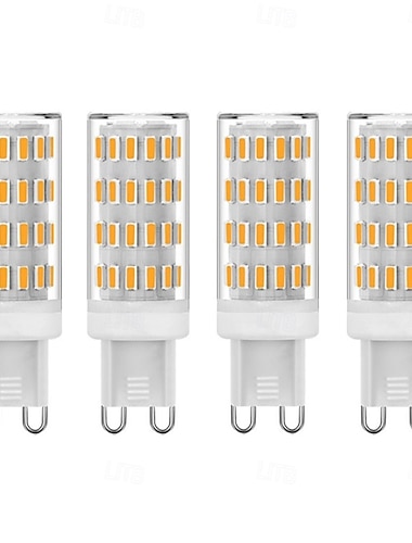  g9 LED コーン電球 調光可能 5W 12V/24V AC/DC – 63LED 4014 シャンデリア、RV、キャンピングカー、船舶用 4個