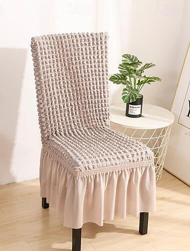  Stuhlbezug für Esszimmerstühle zu Hause, Stuhlbezug aus Polarfleece-Stoff, Stretch-Schonbezüge, Sitzstuhlbezüge