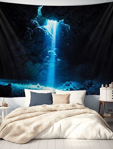  Landschaft Ozean Höhle Hängender Wandteppich große Wandteppich Wanddekoration Fotografie Hintergrund Decke Vorhang Wohnraum Schlafzimmer Dekoration