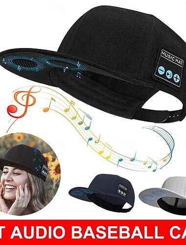  новая кепка с динамиком Bluetooth, регулируемая кепка Bluetooth, беспроводной смарт-динамик, кепка для спорта на открытом воздухе, бейсболка с микрофоном