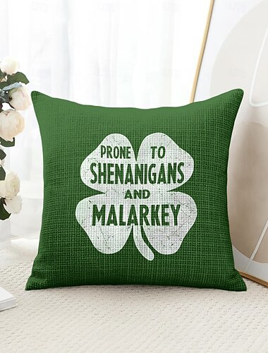  Sint Patrick's Dag Decoratieve Toss Kussens Hoes 1PC Zachte Vierkante Bank Kussenhoes Sloop voor Slaapkamer Woonkamer Bank Stoel Ierse Quote