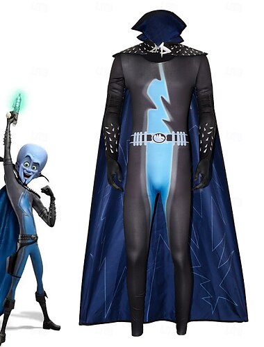  メガマインド コスプレ コスプレ衣装 セット コスプレ 映画コスプレ for 男性用 成人 マスカレード 性能 パーティー
