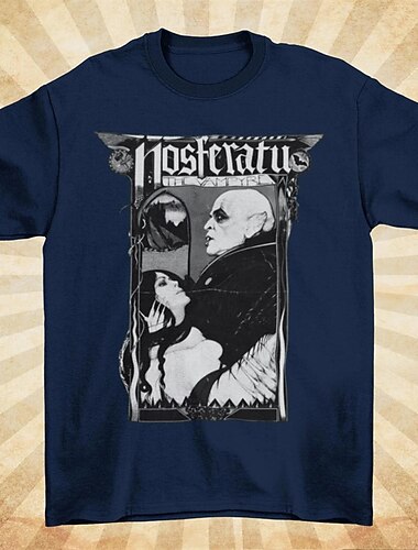  Nosferatu Vampiros Drácula Japonesa/Curta Camiseta Personagem Arte Gráfica Para Homens Mulheres Unisexo Adulto Baile de Máscaras Hot Stamping Casual / Diário