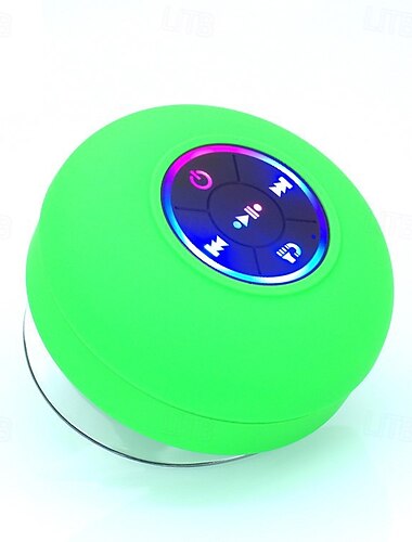  Wasserdichter IPX4-Lautsprecher, tragbarer kabelloser Lautsprecher mit Saugnapf, wiederaufladbar über USB für Partys, Badezimmer, Reisen, Zuhause und draußen (Saugnäpfe müssen zur Verwendung auf einer