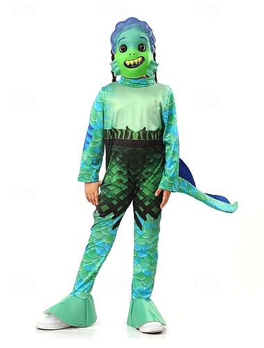  Luca cosplay Cosplay kostým Kombinéza cosplay Filmové kostýmy for Chlapecké Dívčí Dětské Karneval Plesová maškaráda Večírek Plesová maškaráda