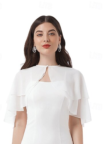  châle en mousseline de soie douce pour femme, pour robe de soirée, cape de mariage, boléro, couverture