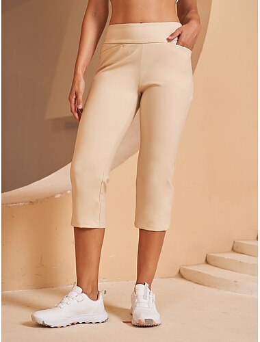  Damen Golfhosen Schwarz Rot Dunkelmarine Hosen Damen-Golfkleidung, Kleidung, Outfits, Kleidung