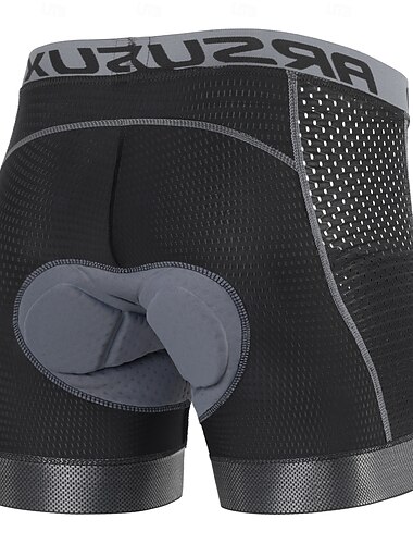  Arsuxeo Herren Rennradhosen Innenhose Fahrrad Fahrradhose Fahhrad Unterwäsche Shorts Gepolsterte Shorts / Gämse Formschluss MTB Mountain Rennrad Sport Atmungsaktiv Verhindert Scheuerung Komfortabel