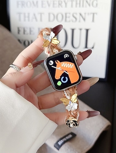  Solo-Loop Kompatibel mit Apple Watch Armband 38mm 40mm 41mm 42mm 44mm 45mm 49mm Damen Stoff Ersatzarmband für iwatch Ultra 2 Series 9 8 7 SE 6 5 4 3 2 1