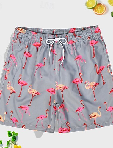  Herren Bademode Surfshorts Badehose Schwimmshorts kurz Surfshorts Unten Kordelzug Mit Taschen Schwimmen Surfen Strand Wassersport Bedruckt Sommer Frühling