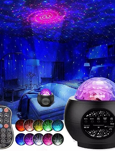  galaxy sterrenhemel projector nachtlampje kind usb muziekspeler sterrennachtlampje romantische projectielamp cadeau voor kinderen en vrienden