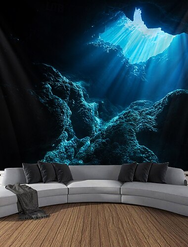  Landschaft Ozean Höhle Hängender Wandteppich große Wandteppich Wanddekoration Fotografie Hintergrund Decke Vorhang Wohnraum Schlafzimmer Dekoration