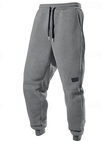  Herren Jogginghose Trainingshose Jogginghose Jogger Hose Hosen Freizeithose Kordelzug Elastische Taille Glatt Komfort Warm In voller Länge Outdoor Casual Täglich Sport Modisch Schwarz Marineblau