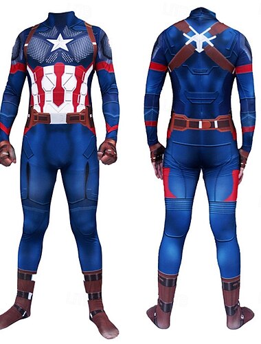  Superhjälte Zentai-kostymer Kostym Bodysuits Karnevalsdräkt Cosplay Film-cosplay for Herr Pojkar Barn Vuxna Halloween Karnival Prestanda Fest Möhippa