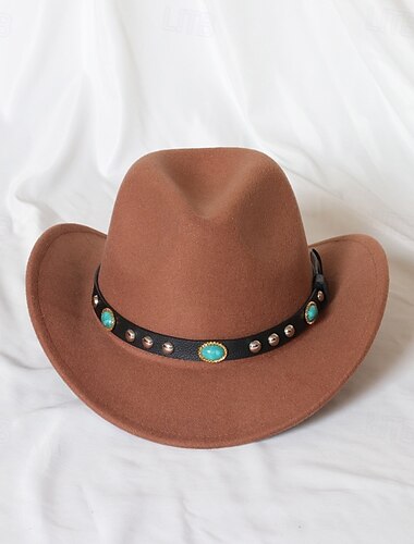  Hüte Polyester Fedora-Hut Casual Festtage Pferderennen Vintage Retro Mit Pure Farbe Kopfschmuck Kopfbedeckung