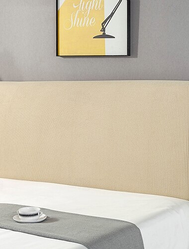  Bettkopfteil-Schutzhülle dehnbare Bettkopfteilabdeckung kleine quadratische Jacquard-Kopfteil-Schutzhülle staubdichte Bettkopfabdeckung für Einzel-/King-/Doppelbett