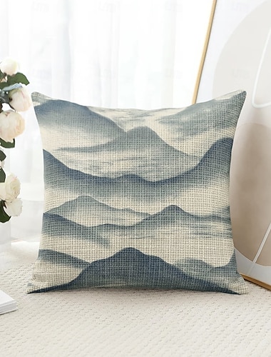  Decoratieve Gooi Kussens Cover 1PC Zacht Vierkant Bank Kussen Case Kussensloop voor Slaapkamer Woonkamer Sofa Stoel Landschaps Schilderij