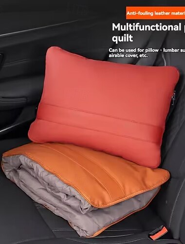  Edredón de manta multifuncional para coche, almohada, cojín para la cintura, accesorios de decoración interior, edredón para aire acondicionado