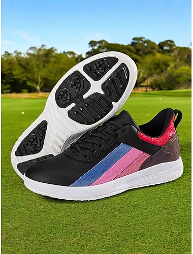  mehrfarbige Damen Golfschuhe mit rutschfester Sohle – stylisch und bequem für Golfbegeisterte