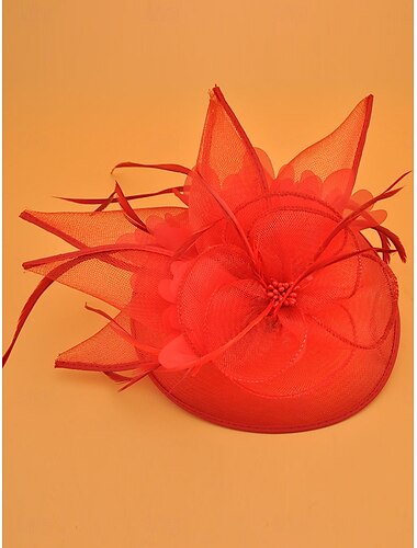  Haarschmuck Tüll Hochzeit Elegant Vintage Mit Tüll Kopfschmuck Kopfbedeckung Derby Fascinators Renn-Tag Kleid 2025