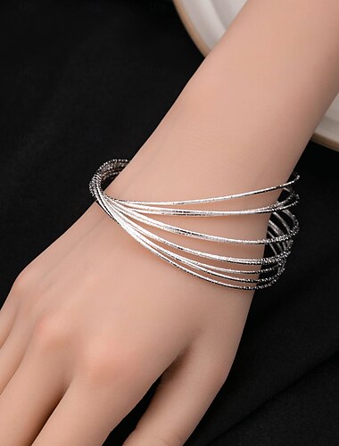  Per donna Braccialetti Fantasia Prezioso Moda Lega Gioielli braccialetto Argento Per Feste