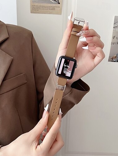  Solo Loop Compatibel met: Apple Watch-horlogebandje 38mm 40mm 41mm 42mm 44mm 45mm 49mm Verstelbaar PU-leer Vervangende horlogeband voor iwatch Ultra 2 Series 9 8 7 SE 6 5 4 3 2 1