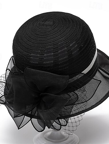  Kopfbedeckungen Organza Fischerhut Hochzeit Geburtstag Casual Abendgesellschaft Cocktail Elegant Kuschelig Mit Blumig Kopfschmuck Kopfbedeckung