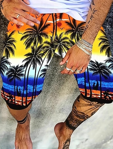 Voor heren Lange zwembroeken Zwemshorts Sneldrogend Met zakken 4-way stretchstof Boardshorts Kleding Onderlichaam Trekkoord Met zakken Zwemmen Surfen Strand Watersport Tropisch Gedrukt Zomer   Voor heren Lange zwembroeken Zwemshorts Sneldrogend Met zakken 4-way stretchstof Boardshorts Kleding Onderlichaam Trekkoord Met zakken Zwemmen Surfen Strand Watersport Tropisch Gedrukt Zomer