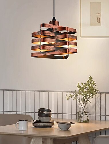  Lampă suspendată în stil industrial retro, lampă suspendată din metal, reglabilă în înălțime, candelabru cu un singur cap cu șurub E27 110-240v