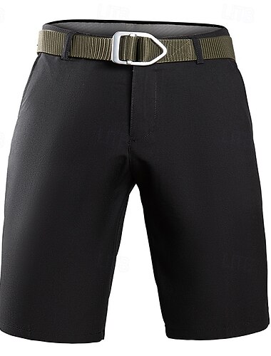  Herren Shorts Kurze Hosen Kleid-Shorts Tasche Gerade geschnitten Glatt Komfort Kein Eisen Knielänge B¨¹ro Geschäft Täglich Modisch Strassenmode Rauchgrau Schwarz