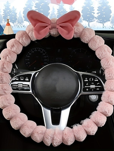  starfire winter כיסוי הגה קטיפה לרכב כללי 38.1 ס"מ כיסוי הגה חם חורף כיסוי הגה קטיפה רך מונע החלקה מקסים