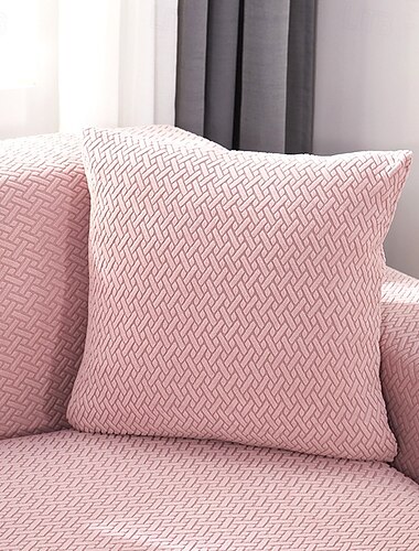 Chenille-Blatt gesteppte Kissenbezüge mit gewelltem Rand super weich quadratische dekorative Kissenbezüge für Sofa Couch Wohnzimmer
