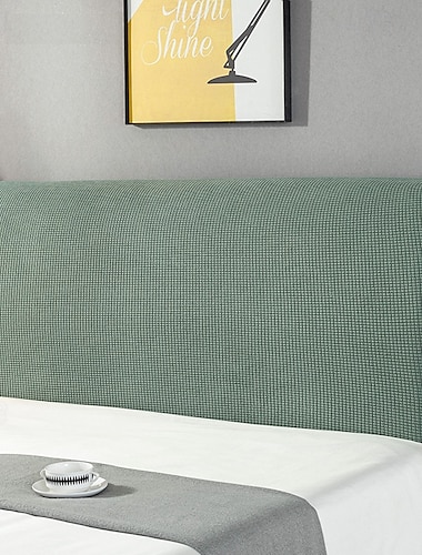  Hoofdbord Slips Rekbare Hoofdbordhoes Kleine Vierkante Jacquard Hoofdbordslipcover Stofdichte Hoofdeinde Hoes Voor Enkel/King/Tweepersoons