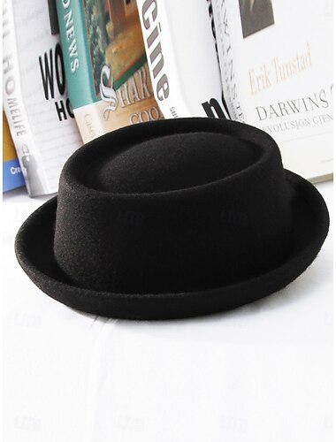  Hatut villa fedora hattu häihin elegantti vintage yhdistetyllä päähineellä hattu kilpailupuvulle