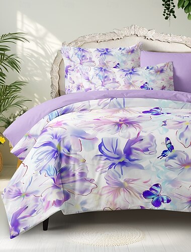  set copripiumino vintage geometrico set di piante tropicali in cotone set morbido set di biancheria da letto di lusso in 3 pezzi set decorazioni per la casa regalo twin completo king size copripiumino