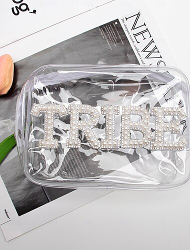  Transparente Make-up- und Kulturtasche für Bräute und Brautjungfern zum Junggesellenabschied, Reisen, Hochzeiten